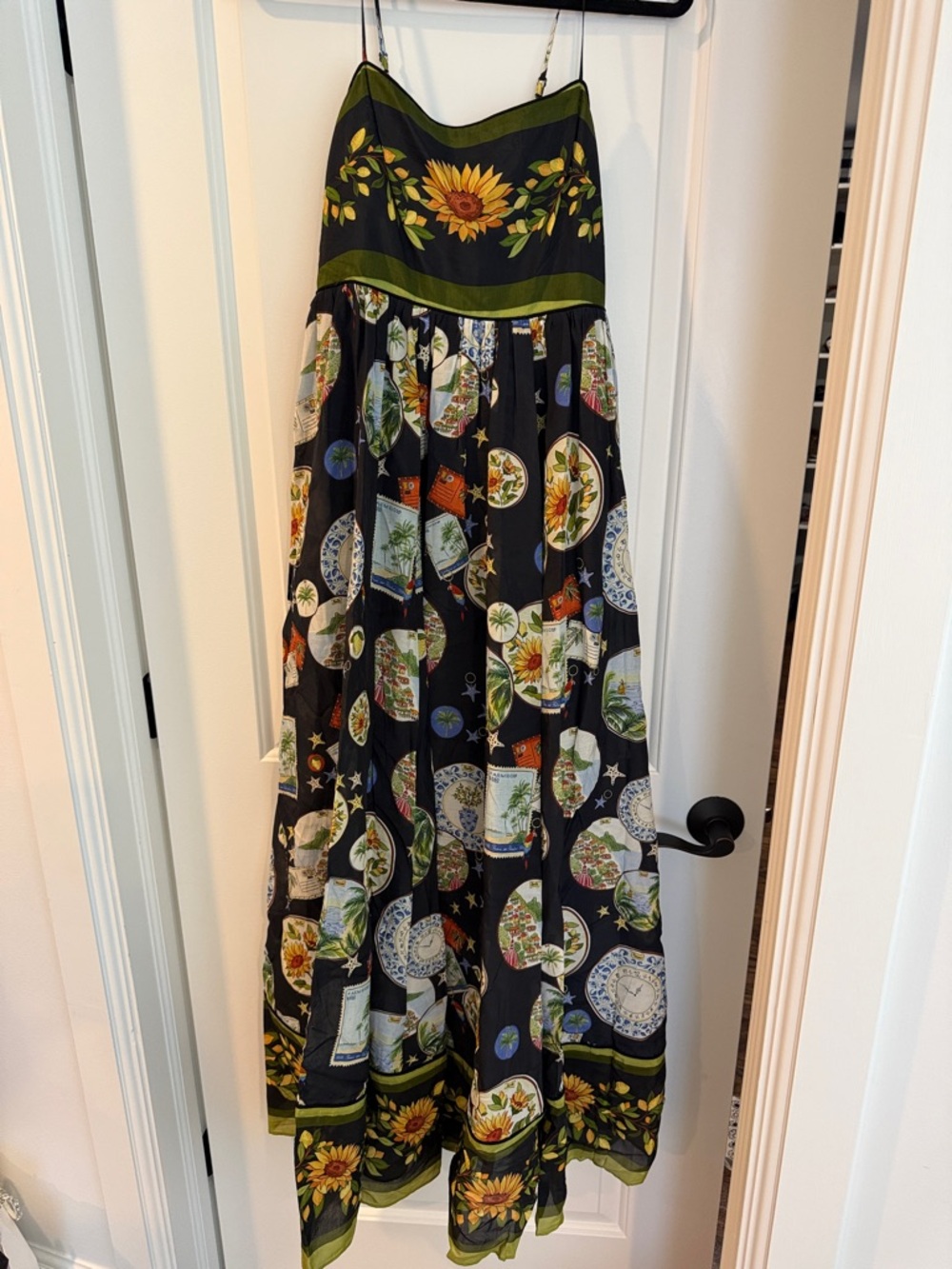 NWT FARM Rio trip souvenir Maxi Dress fully lined - Picture 5 of 7